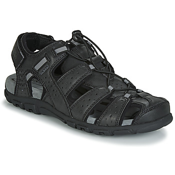 Shoes Men Outdoor sandals Geox UOMO SANDAL STRADA Black