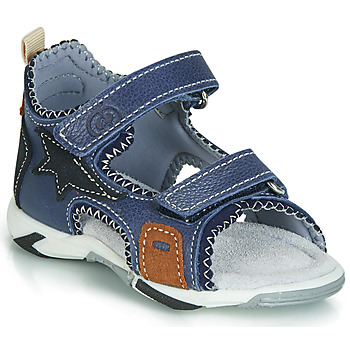 Shoes Boy Sandals Citrouille et Compagnie JATILEME Blue / Clear