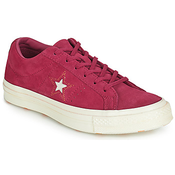 Shoes Women Low top trainers Converse ONE STAR LOVE IN THE DETAILS SUEDE OX Fuschia