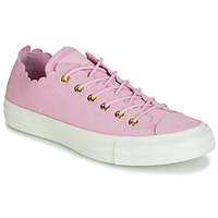Shoes Women Low top trainers Converse CHUCK TAYLOR ALL STAR FRILLY THRILLS SUEDE OX Pink