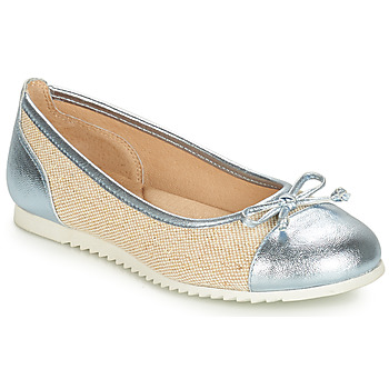 Shoes Girl Flat shoes André RIVAGE Blue / Beige