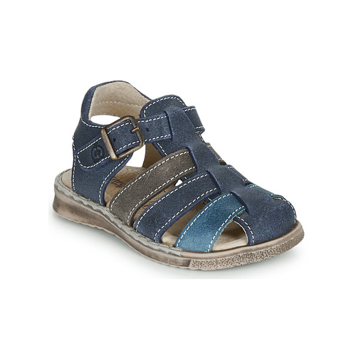 Shoes Boy Sandals Citrouille et Compagnie ZIDOU Marine / Grey