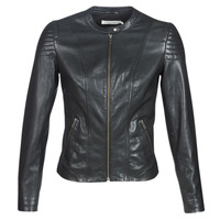 Clothing Women Leather jackets / Imitation leather Naf Naf CLIM Black