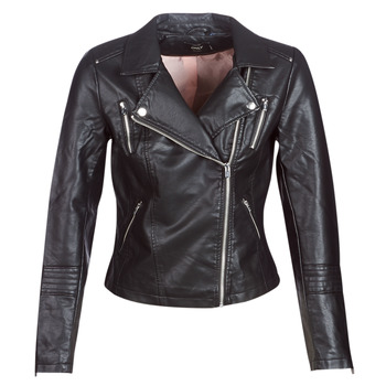 Clothing Women Leather jackets / Imitation leather Only ONLGEMMA Black