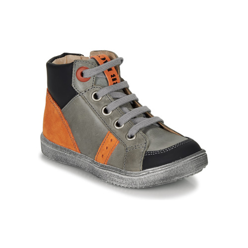 Shoes Boy Hi top trainers GBB ANGELITO Grey / Orange