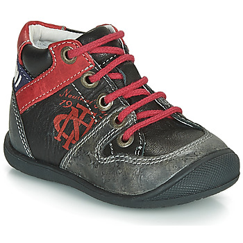Shoes Boy Mid boots Catimini COMATULE Black / Red