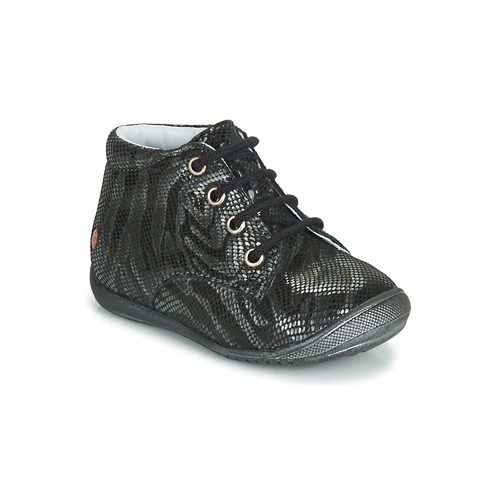 Shoes Girl Mid boots GBB NAOMI Black / Silver