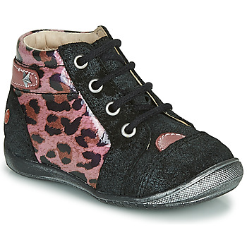 Shoes Girl Mid boots GBB NICOLE Black / Pink