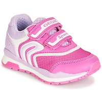 Shoes Girl Low top trainers Geox PAVEL Pink