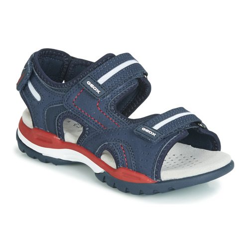 Shoes Boy Sandals Geox BOREALIS Navy / Red