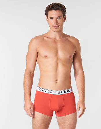 Guess BRIAN BOXER TRUNK PACK X4 Black / Red / Marine