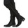 Shoes Women Thigh boots Dream in Green LAMME Black