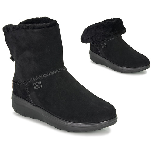 Shoes Women Mid boots FitFlop MUKLUK SHORTY III Black