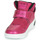 Shoes Girl Hi top trainers Geox J XLED GIRL Pink / Fuschia / Black / Led