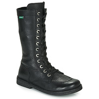 Shoes Women High boots Kickers MEETKIKNEW Black
