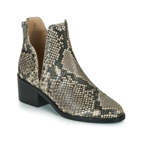 Shoes Women Mid boots Steve Madden CONSPIRE Beige / Python
