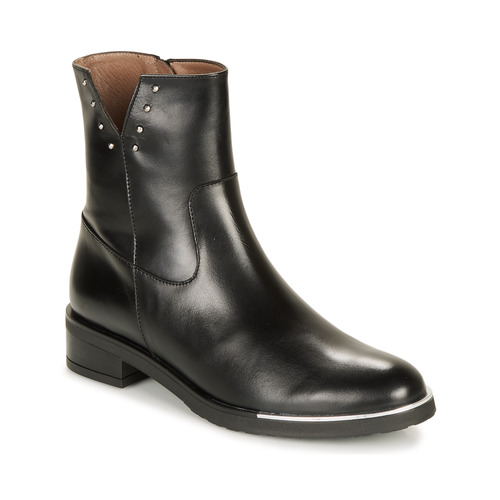 Shoes Women Mid boots Wonders C5437-OREGON-NEGRO Black