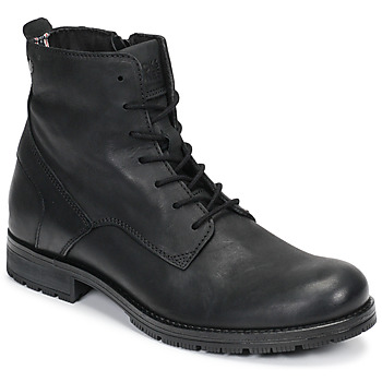 Shoes Men Mid boots Jack & Jones JFW ORCA LEATHER Black