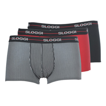 Underwear Men Boxer shorts Sloggi  MEN START X 3 Black / Red