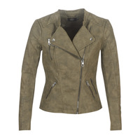 Clothing Women Leather jackets / Imitation leather Only ONLAVA Kaki