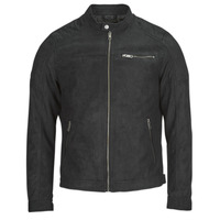 Clothing Men Leather jackets / Imitation leather Jack & Jones JCOROCKY Black