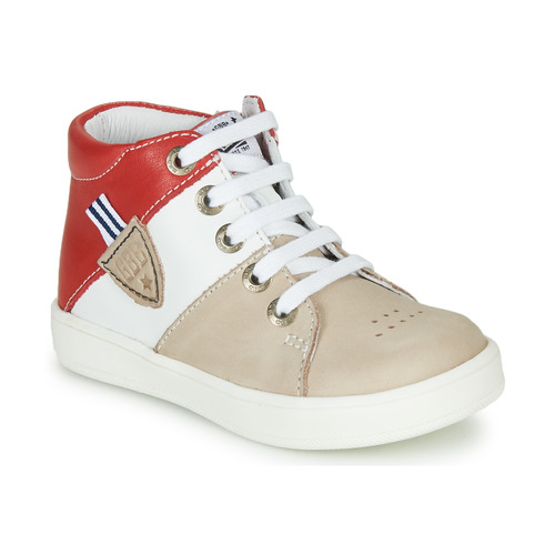 Shoes Boy Hi top trainers GBB AMOS Beige / White / Red