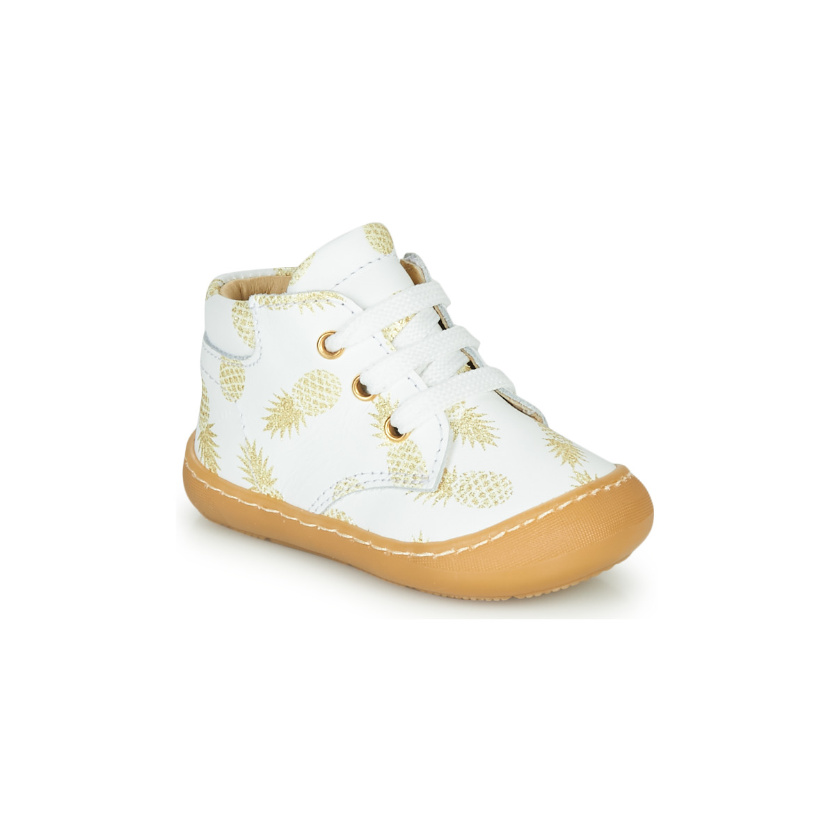 Shoes Girl Hi top trainers GBB ATARINA White / Gold