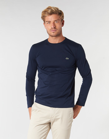 Clothing Men Long sleeved tee-shirts Lacoste TH6712 Marine