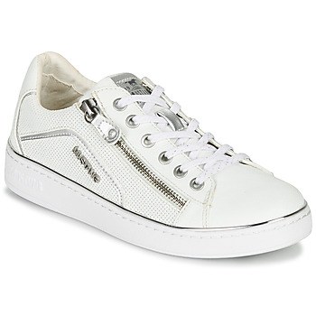 Shoes Women Low top trainers Mustang 1300-303-121 White / Silver