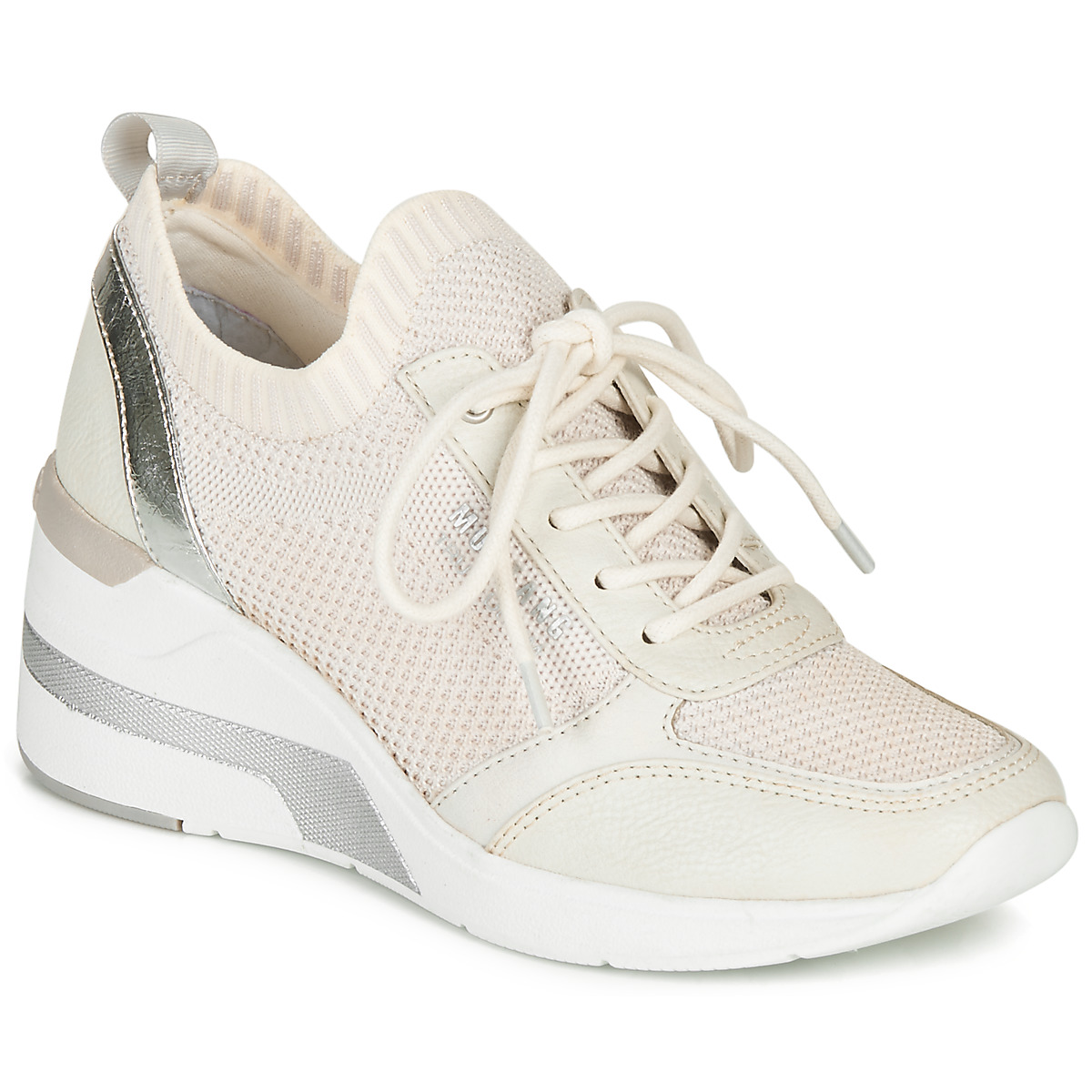 Shoes Women Low top trainers Mustang 1303303-203 White