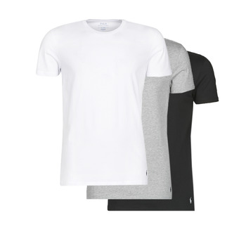 Clothing Short-sleeved t-shirts Polo Ralph Lauren 3 PACK CREW UNDERSHIRT Black / Grey / White