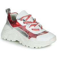 Shoes Women Low top trainers Fru.it CARETTE White / Red / Silver