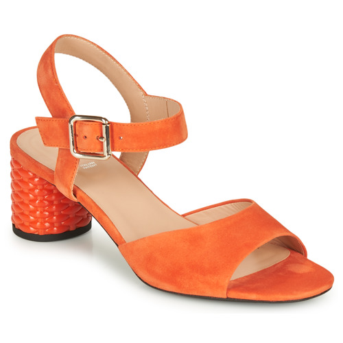 Shoes Women Sandals Geox D ORTENSIA MID SANDA Orange