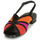 Shoes Women Sandals Geox D WISTREY SANDALO Black / Red / Pink