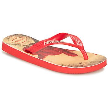 Shoes Boy Flip flops Havaianas KIDS MARVEL Red /  black