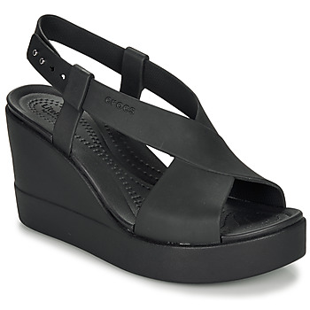 Shoes Women Sandals Crocs CROCS BROOKLYN HIGH WEDGE W Black