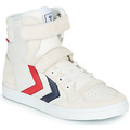 Hummel  SLIMMER STADIL LEATHER HIGH JR  boys's Shoes (High-top Trainers) in White - 204494-9001