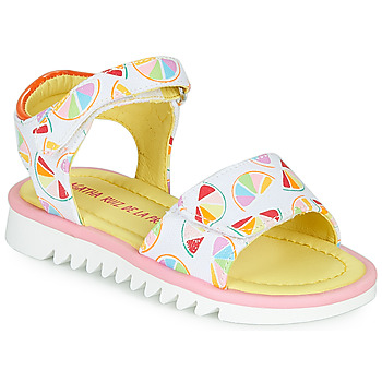 Shoes Girl Sandals Agatha Ruiz de la Prada SMILES White / Multicoloured