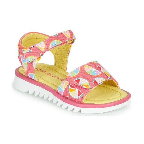 Shoes Girl Sandals Agatha Ruiz de la Prada SMILES Pink / Multicoloured
