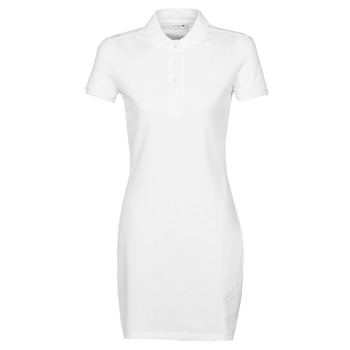 Clothing Women Short Dresses Lacoste EUGENIE White