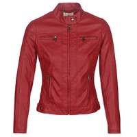 Clothing Women Leather jackets / Imitation leather Moony Mood PUIR Red