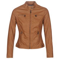Clothing Women Leather jackets / Imitation leather Moony Mood PUIR Camel