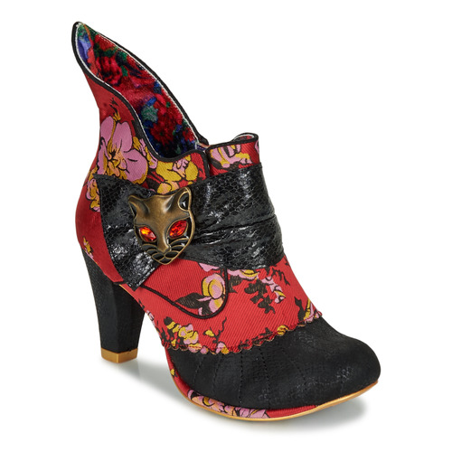  Irregular Choice Amore Womens Synthetic Heel Shoes in Black  Pink (US 7, Black Pink)