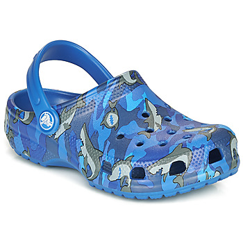 Shoes Boy Clogs Crocs CLASSIC SHARK CLOG Blue