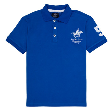 Clothing Boy Short-sleeved polo shirts Geographical Norway KAMPAI Blue