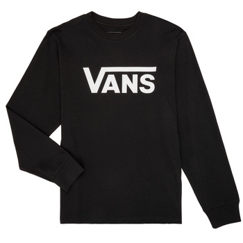 Clothing Children Long sleeved tee-shirts Vans BY VANS CLASSIC LS Black