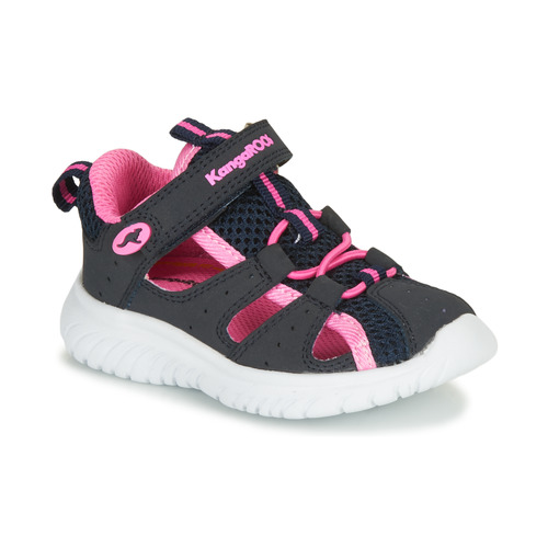 Shoes Girl Outdoor sandals Kangaroos KI-ROCK LITE EV Blue / Pink