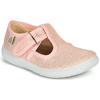 Shoes Girl Flat shoes Citrouille et Compagnie MATITO Pink / Metallic