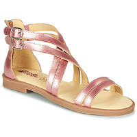 Shoes Girl Sandals Citrouille et Compagnie IMOURAT Pink / Gold