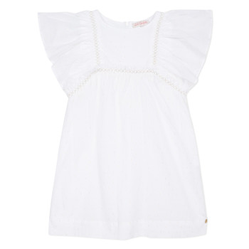 Clothing Girl Short Dresses Lili Gaufrette MELINA White